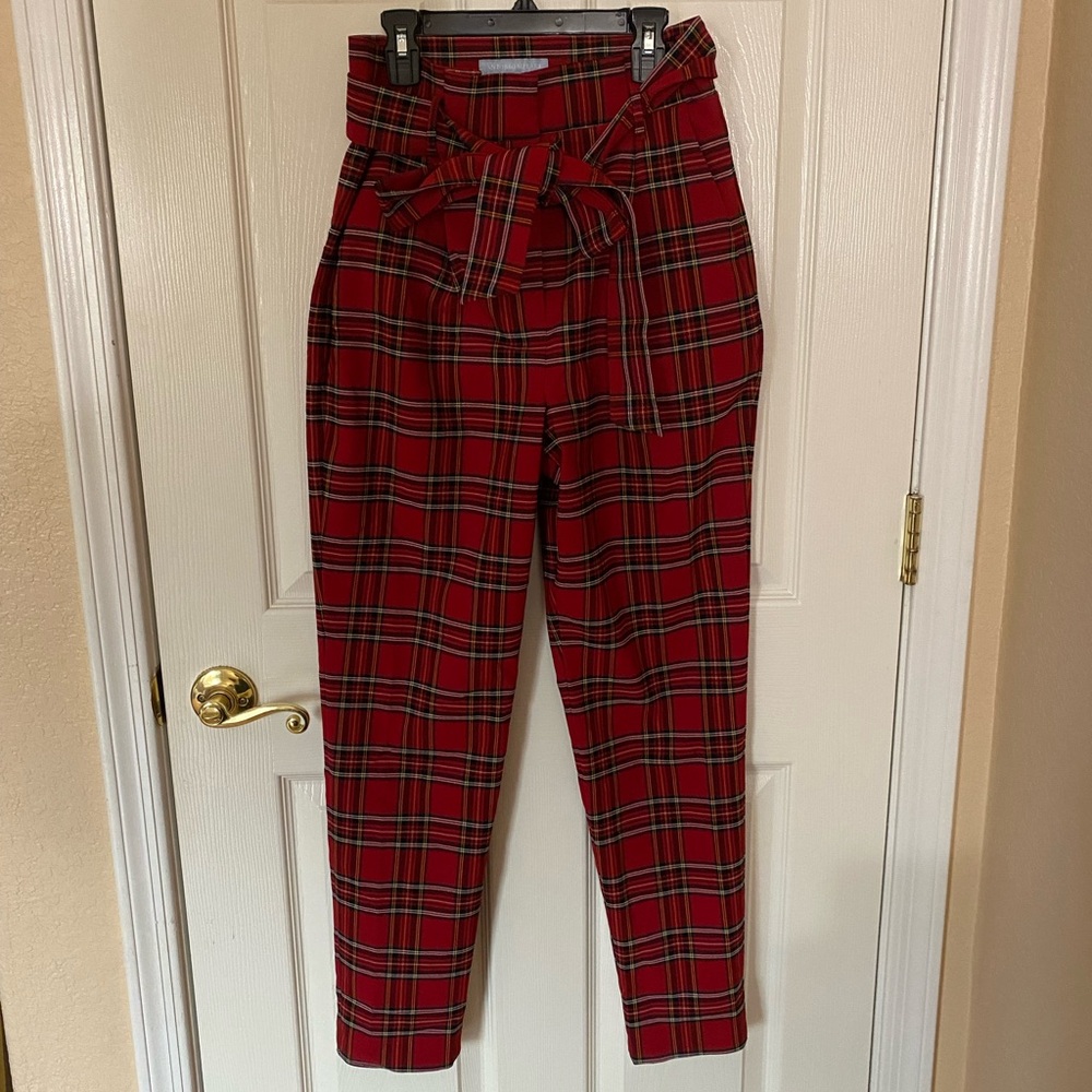 Antonio Melani Plaid Trousers